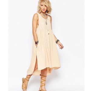 FREE PEOPLE Perfect Day Extreme Woven Tunic Dress